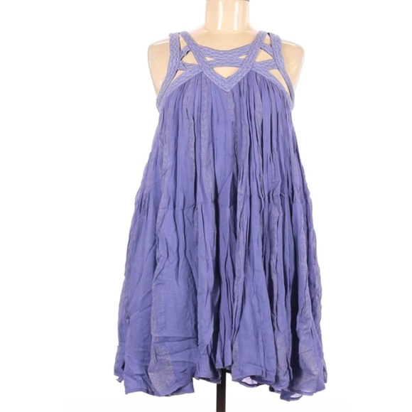 Free People Purple Cut Out Summer Dress - Picture 1 of 2